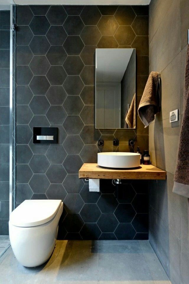 Badkamer modern met hout