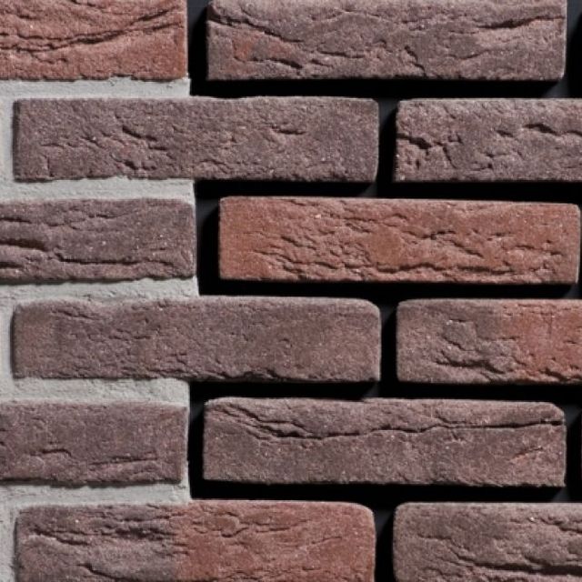 Rood-paarse bakstenen