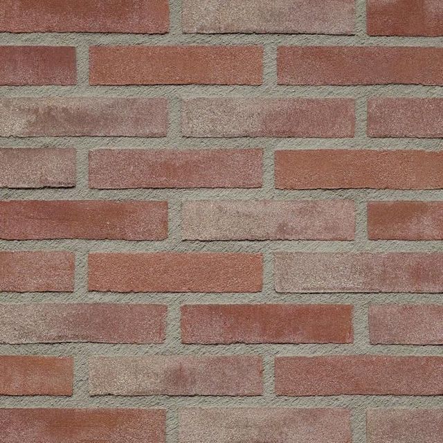 Bruine, grijze, rode metselstenen