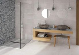 Stijlvolle badkamer hout