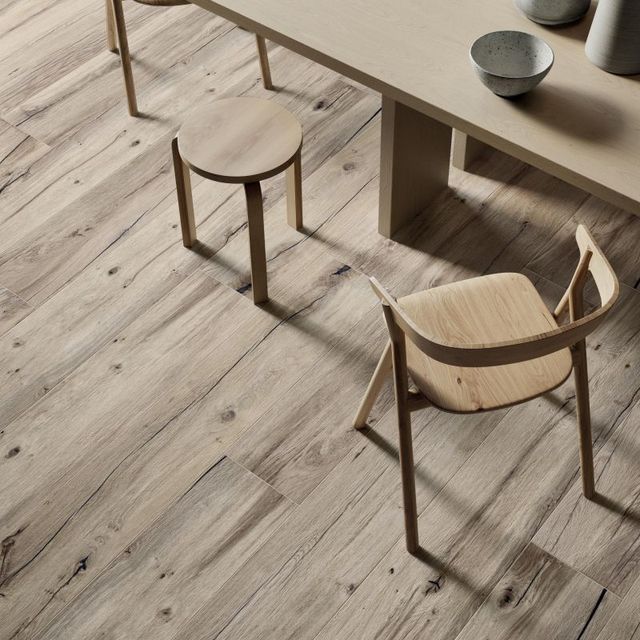 Tegels licht hout
