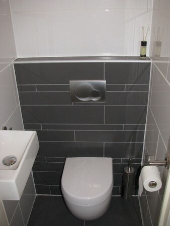 Tegeltjes toilet grijs