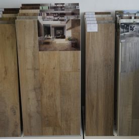 Tegels houtlook showroom