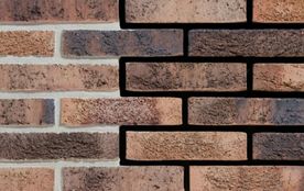 Bakstenen bruin en zwart