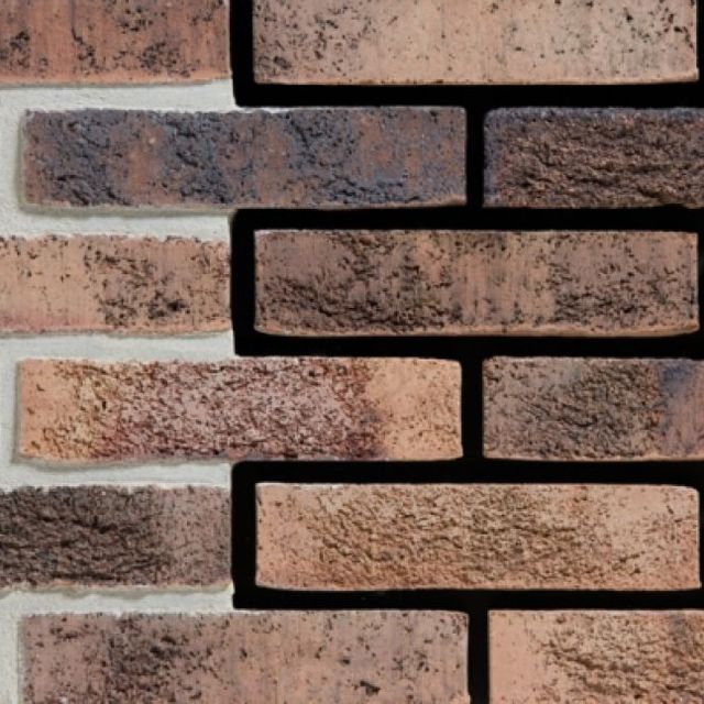 Bakstenen bruin en zwart