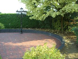Terrastegels rond